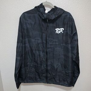 Independent Trading Company Full Zip Hoodie Size L Black